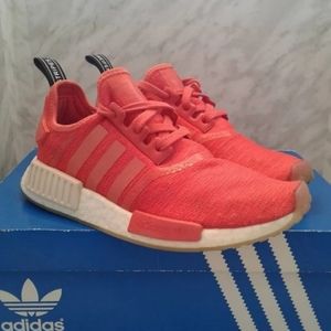 Adidas NMD_R1 CQ2014 Runner Nomad Women's 7 Trace Scarlet Red Pink White